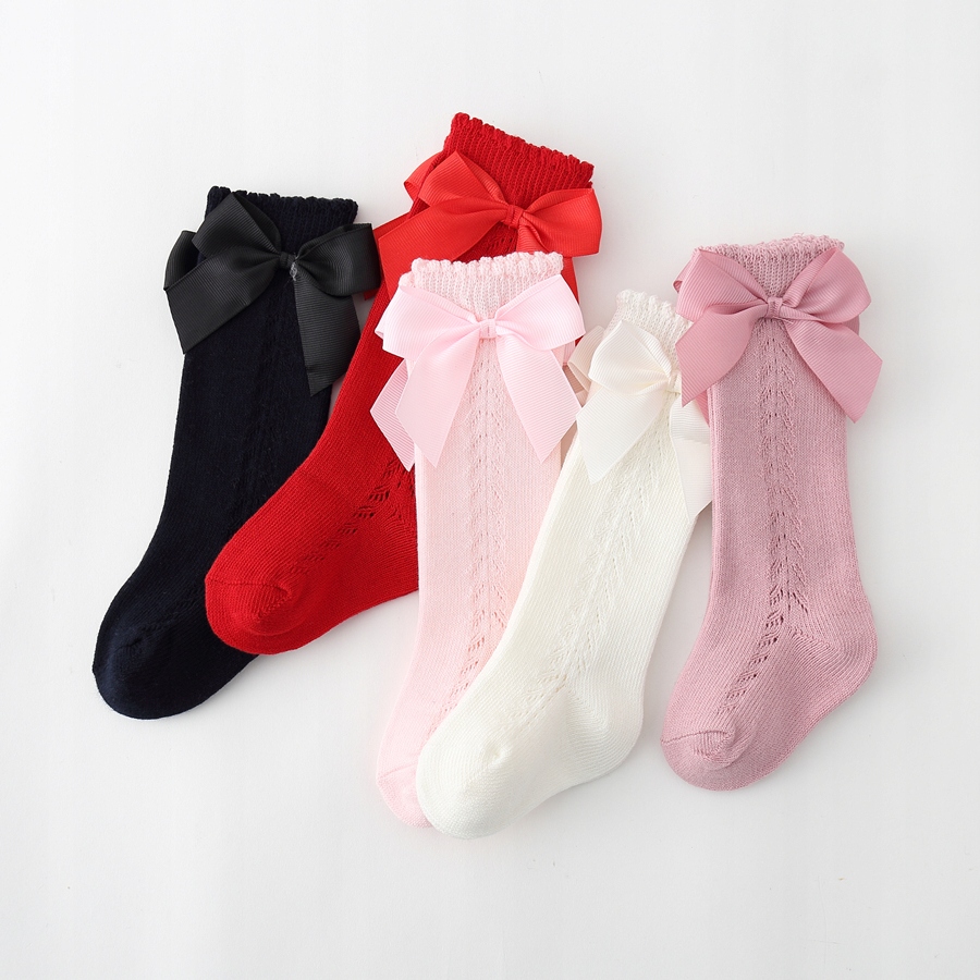 Podkolanówki skarpetki AŻUROWE z kokardkami 74-80 Liczba sztuk w ofercie 1 szt.