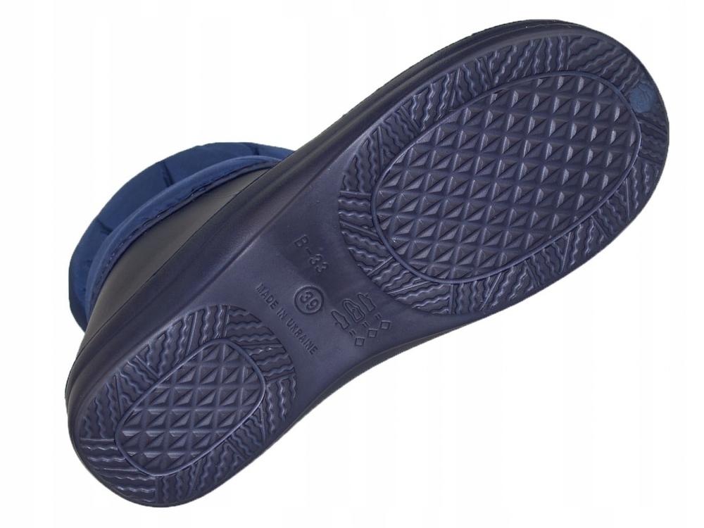 ŚNIEGOWCE DAMSKIE ZIMOWE KALOSZE KOZAKI LEKKIE EVA Kolor niebieski