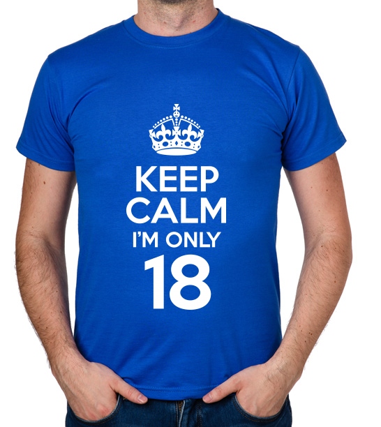 

koszulka Keep Calm I'M Only 18 prezent