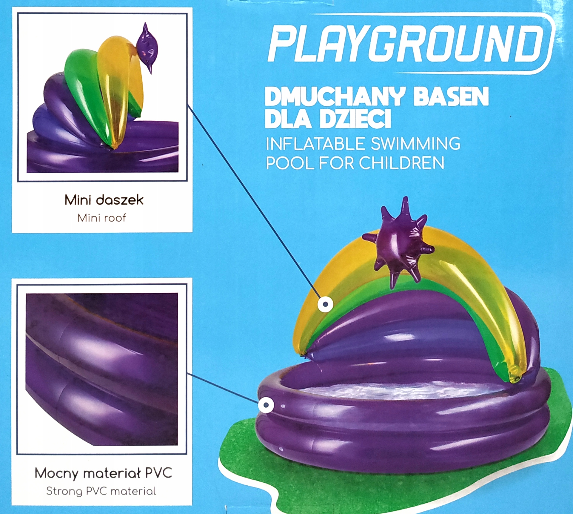 PAYGROUND BASEN DMUCHANY DLA DZIECI 3+ F-Ż Marka Playground