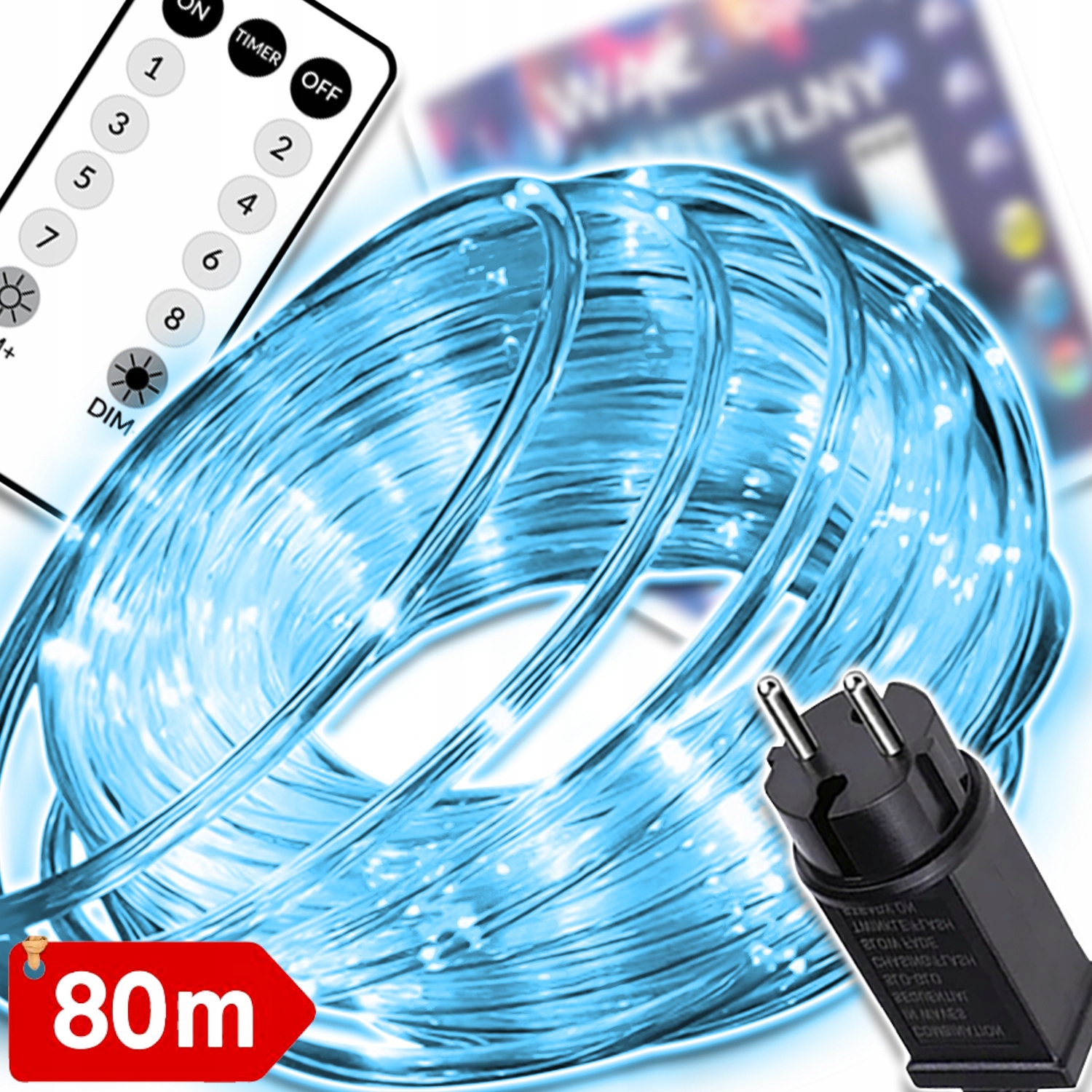 Led Světelná Hadice Vánoční Osvětlení Na Stromeček Venkovní Girlanda 80 M Voděodolná IP67