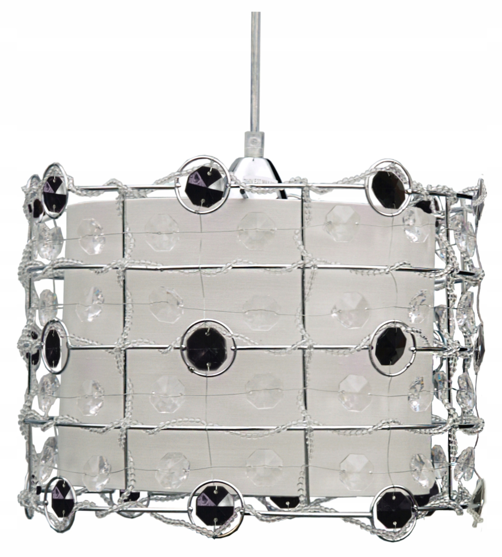 Závesné svietidlo s kryštálmi E27 Seneca Candellux