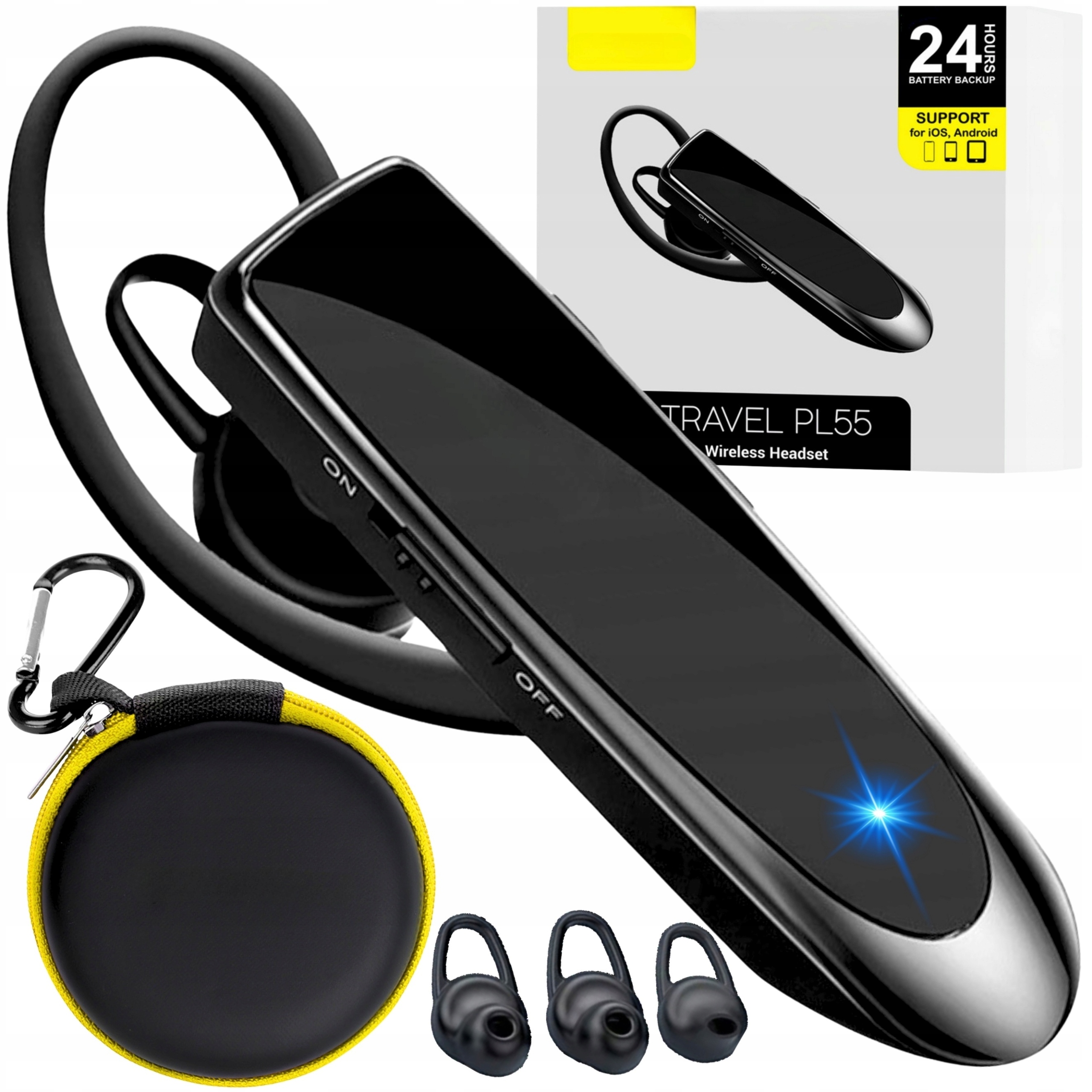 Bezprzewodowa Słuchawka Do Rozmów Do Ucha Bluetooth Mikrofon Dla Kierowców