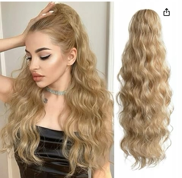 Morichy Prodlužování poníka Dlouhý Syntetický Hnědý Smíšený Blond