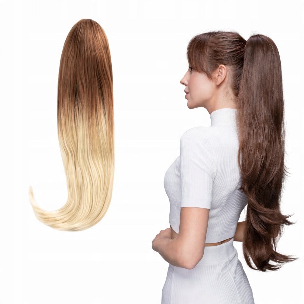 

Kucyk na klipsie 70 cm Gęsty ombre blond #T12/613