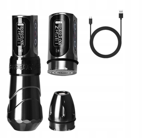 Sada Na Tetování Tetovacího Strojku Černá 4-12 V 2000 Mah