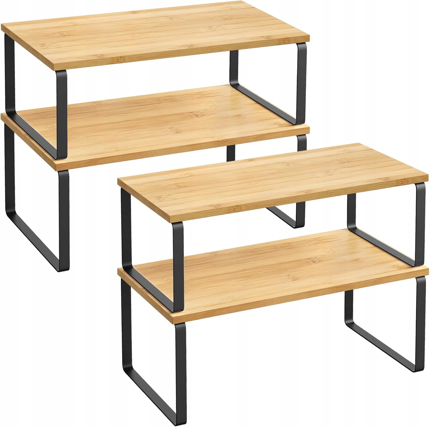 Songmics Stojan na koření Sada 2 nastavitelných kuchyňských organizérů