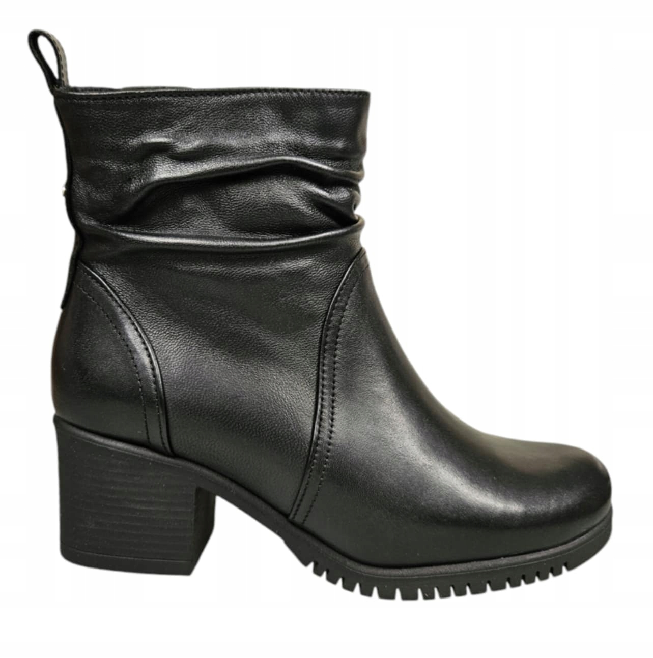 Galant Dámské Kotníkové Boty Na Kostce 752 Černá vel. 41