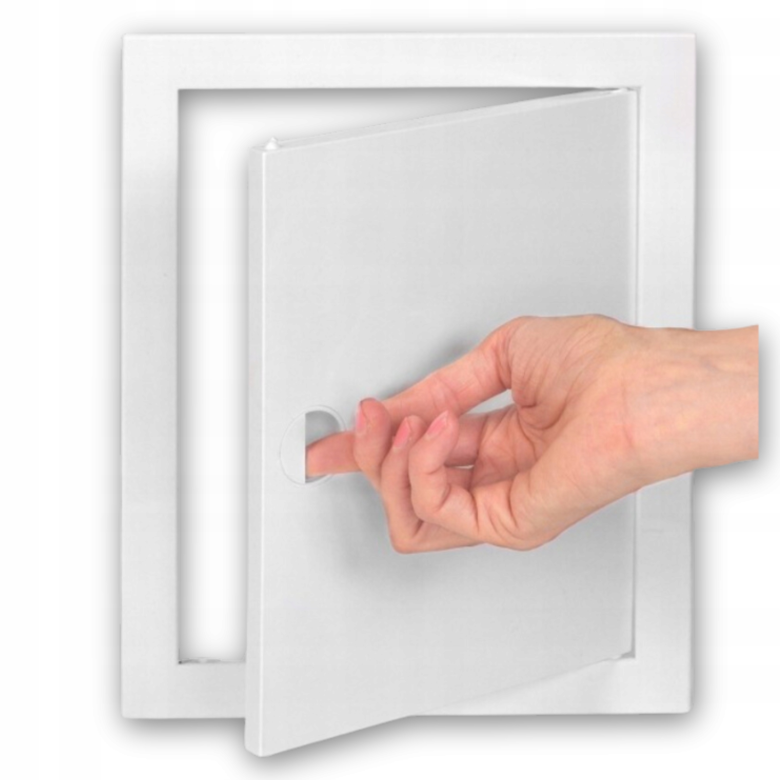 DRZWICZKI REWIZYJNE METALOWE BIAŁE UNIWERSALNE NA ZATRZASK 40 x 60cm Stan opakowania oryginalne