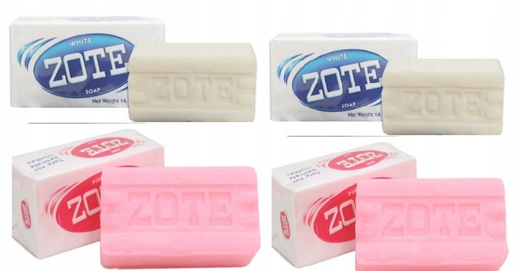 Levně Zote Prací mýdlo – bílá a růžová (4 x 400 g)