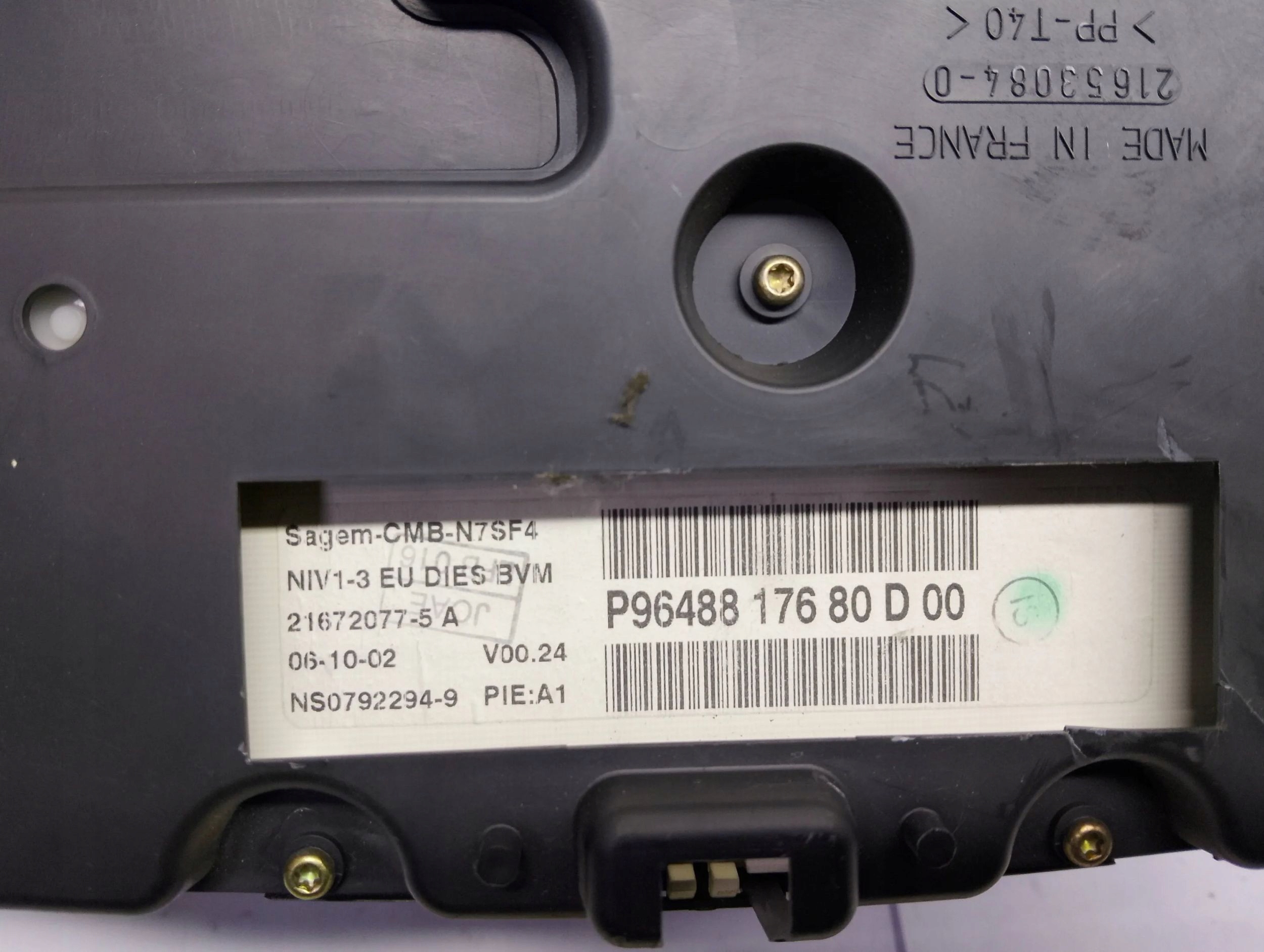 dials dials Citroen Xsara P9648817680D