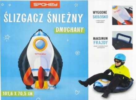 Sanki dmuchane Ślizgacz śnieżny z uchwytami Rakieta