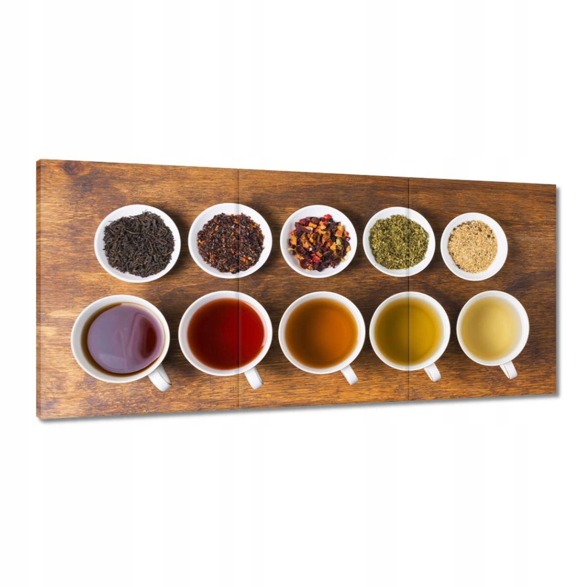 Obrazy 210x100 Barevné čajové nápoje