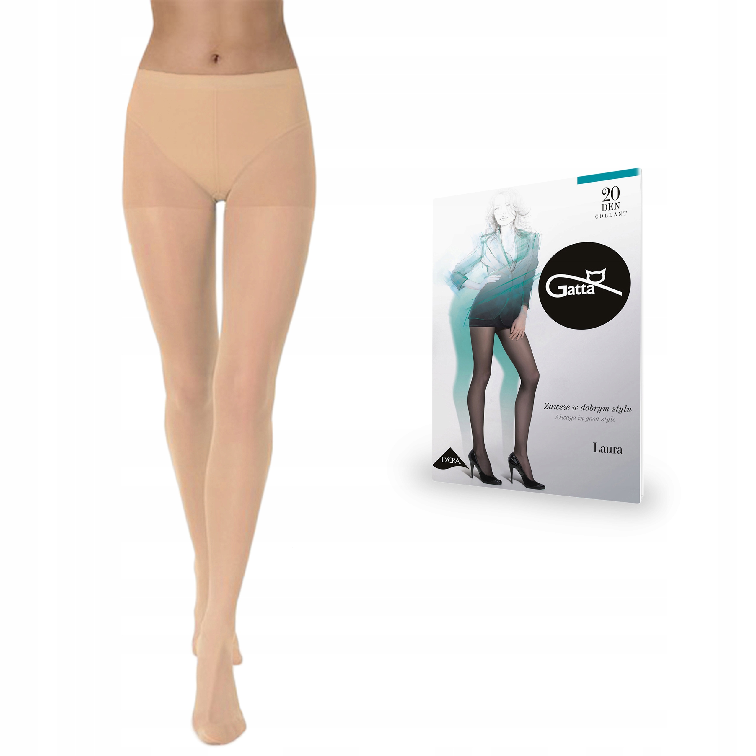 

Rajstopy Gatta Laura 20 den lycra, Dune 3-M