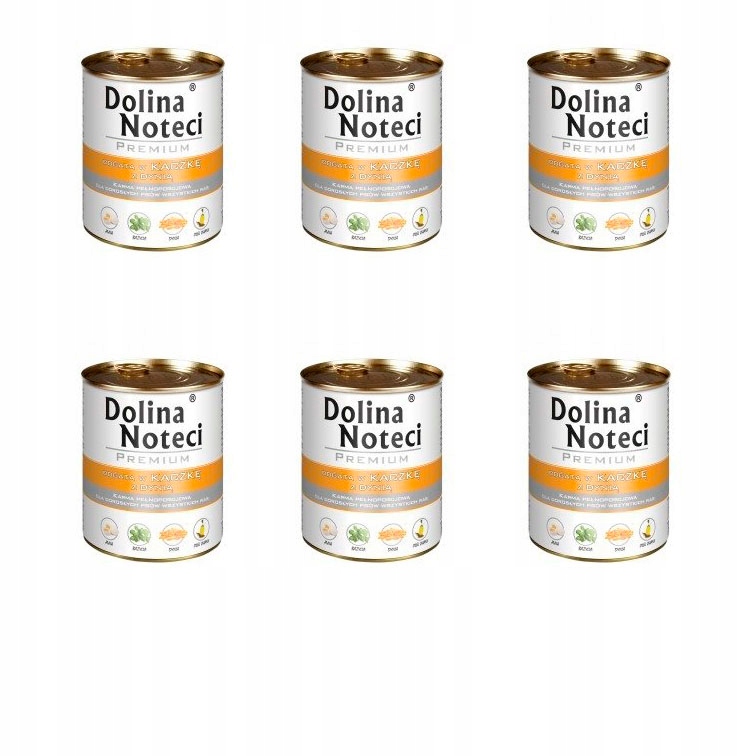 Levně Krmivo mokré Dolina Noteci Kachna s dýní 800 g 6 ks