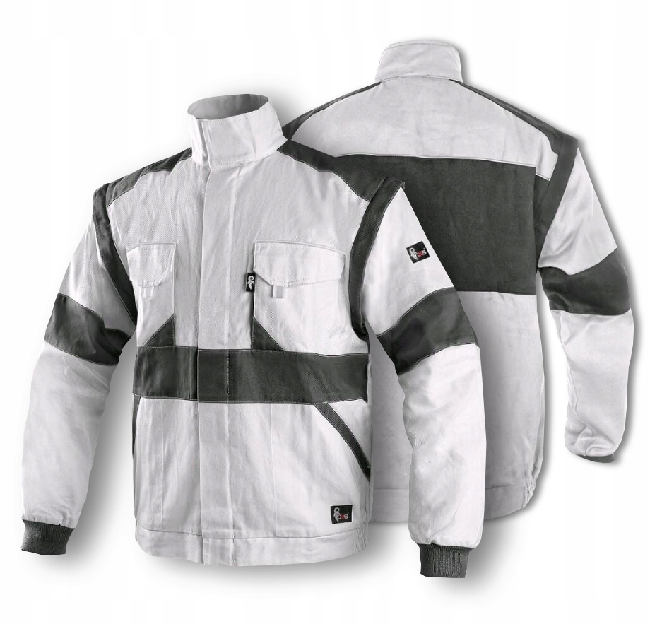 Bluza Kamizelka Robocza Męska 100% Bawełna Cxs Luxy Eda Biała 62