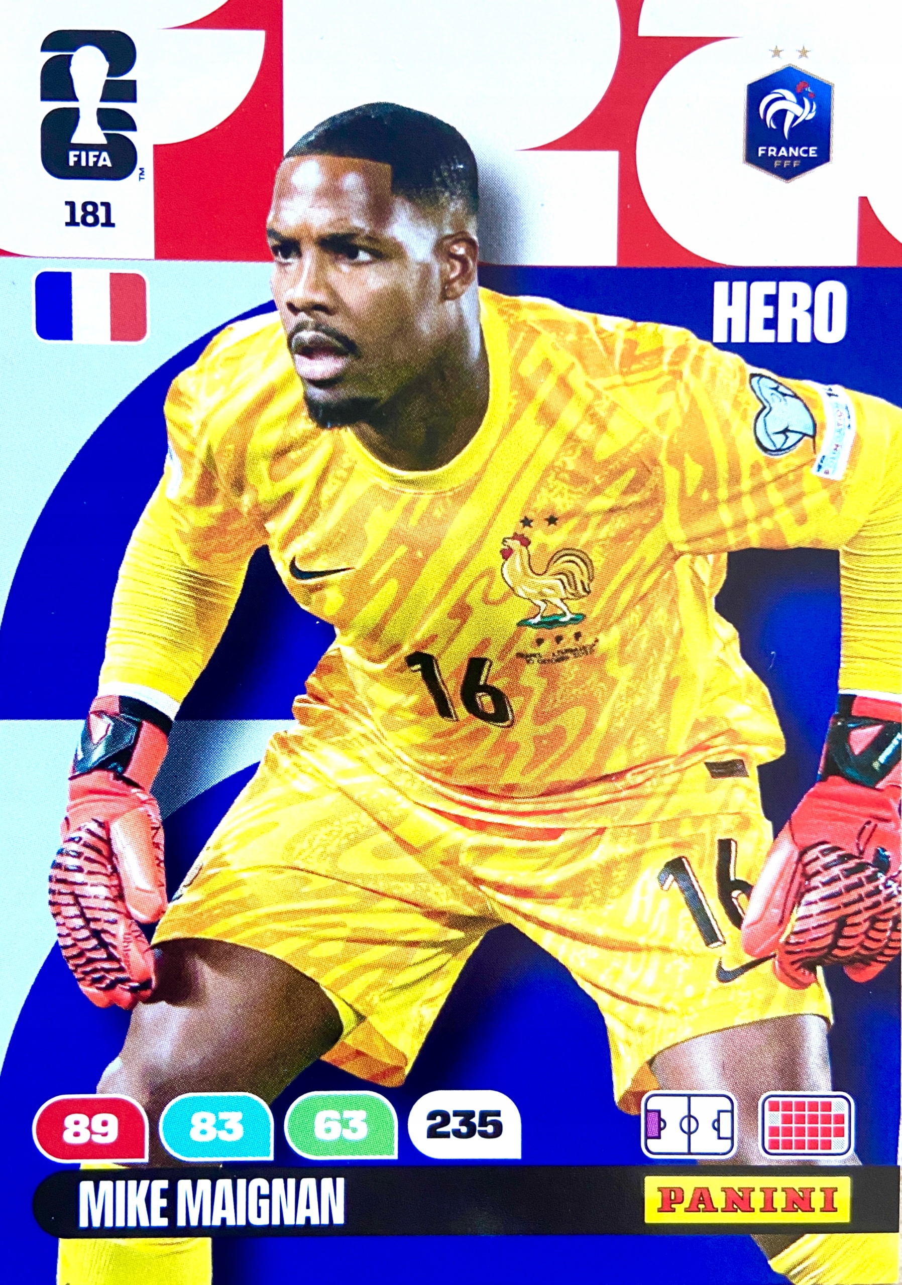Panini Fifa World Cup 2026 karta piłkarska Hero 181 Mike Maignan Francja