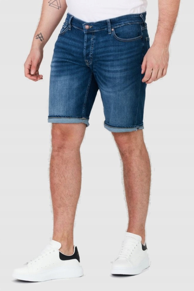 Guess Krátké Pánské Džínové Kraťasy S Vyhrnovačem 28 Gga