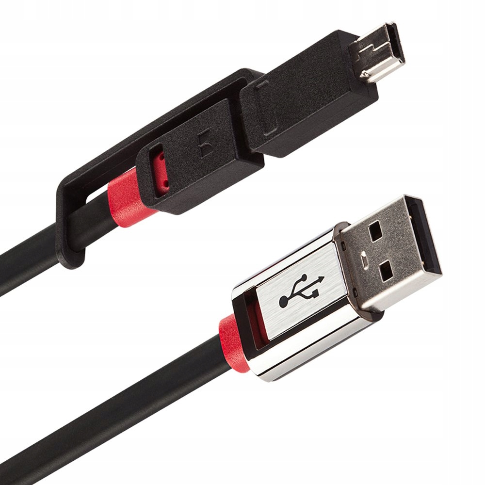 

Monster Kabel Płaski Mini Usb + Micro Usb 1m