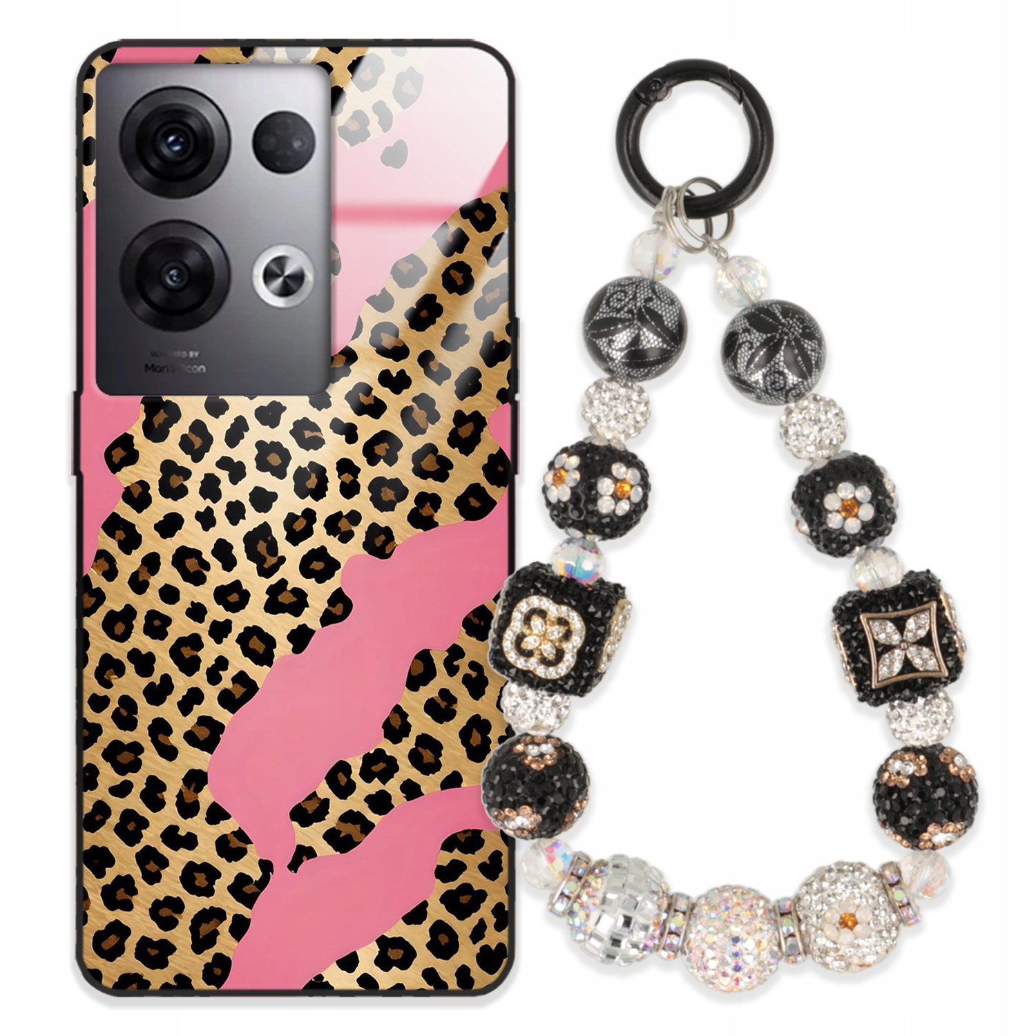 Puzdro Pre Oppo Reno 8 Pro Plus Glass Kľúčenka Štýlové Prémiové Puzdro