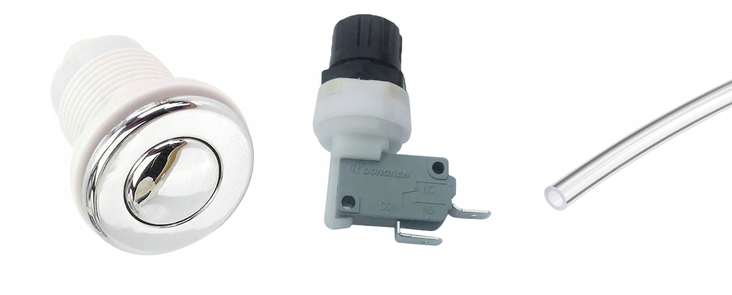 Stycznik elektryczny + przycisk pneumatyczny do młynka pompy + wężyk 2 mb