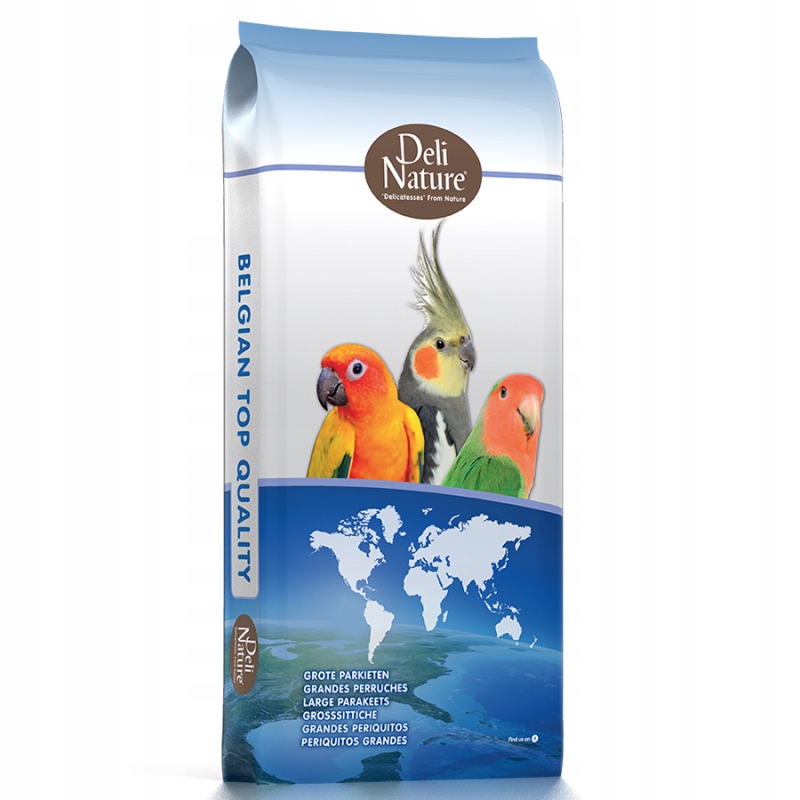 Deli Nature Large Parakeets Basic-karma podstawowa dla średnich papug 20kg