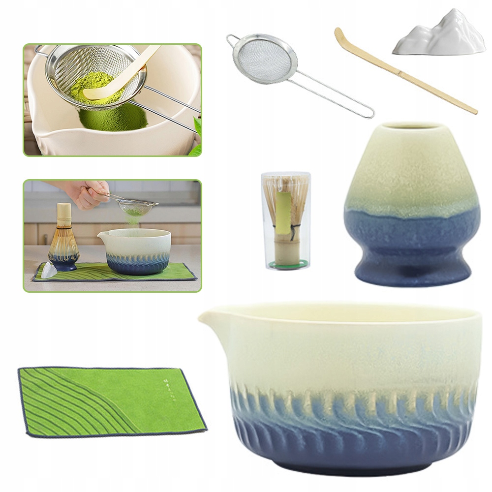 Bambusový Dárková Sada Na Čaj Matchy Chashaku Gradient Dárek 7V1