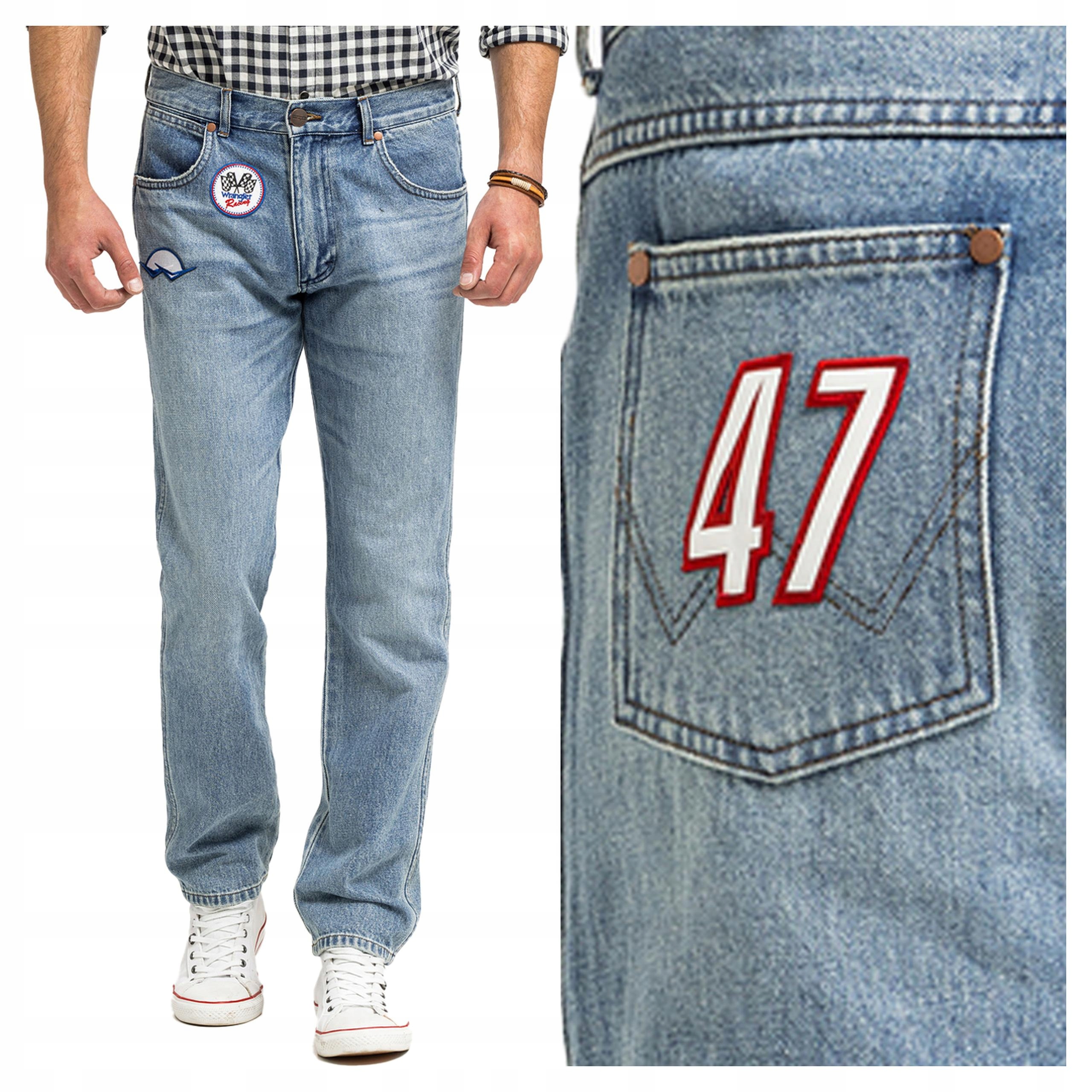 Pánské jednoduché džínové kalhoty Wrangler Greensboro 30/34