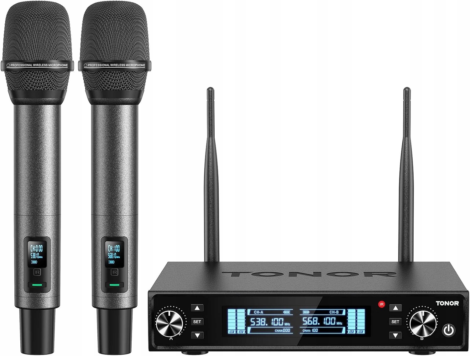 Bezdrôtový mikrofón Pro-uhf, Karaoke Dj Kostol 80 m Tonor TW550