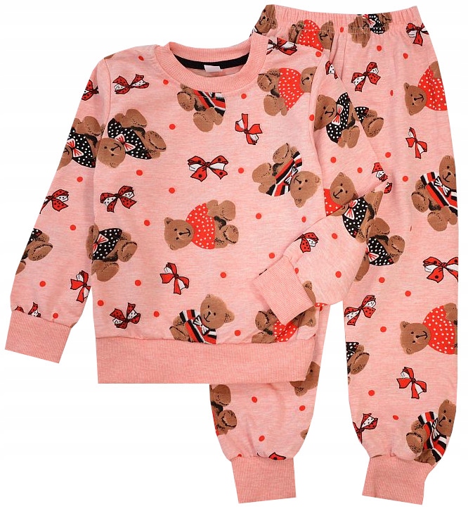 DRES DZIEWCZĘCY SPODNIE BLUZA MISIE 6/7 J153U