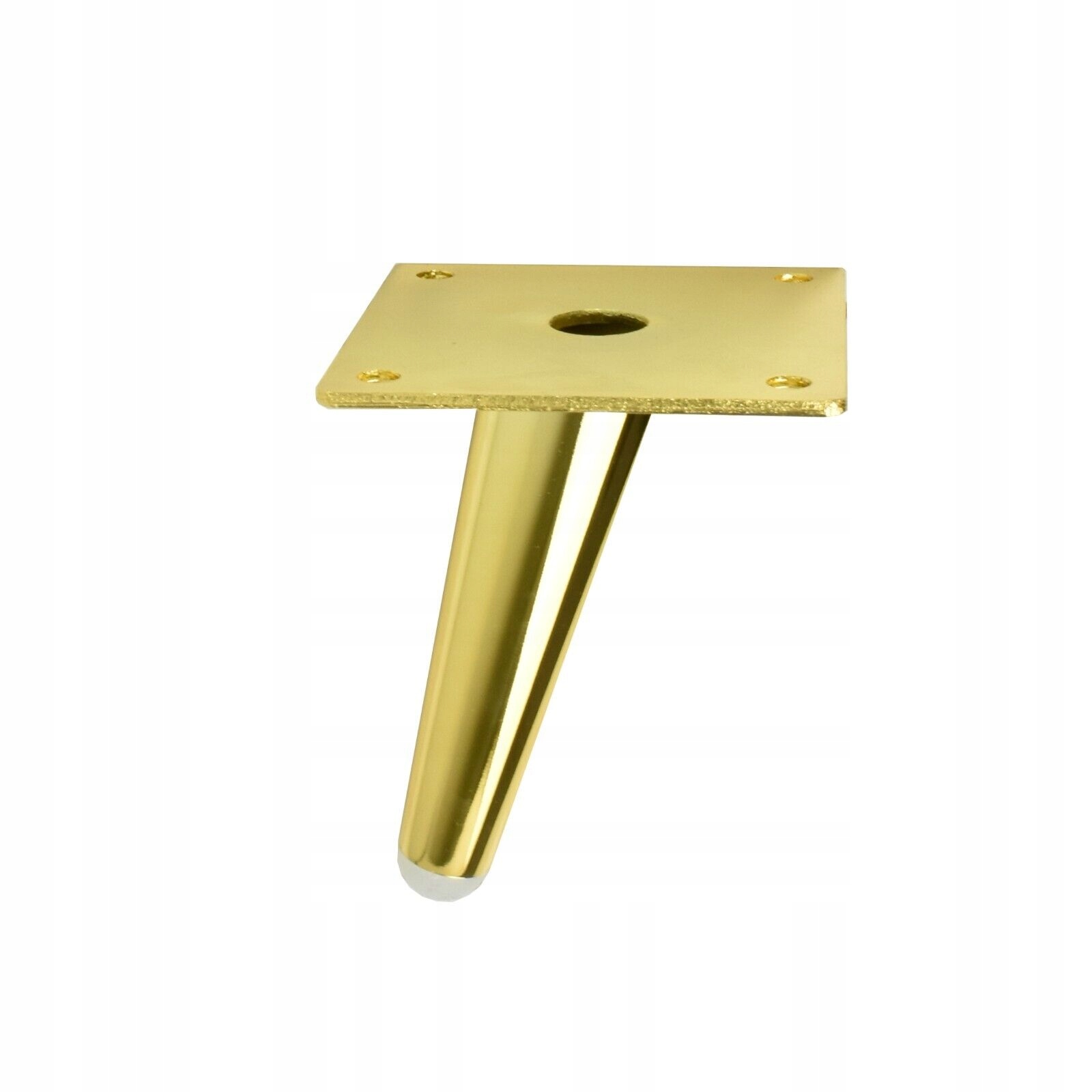 NOGA MEBLOWA ZŁOTA POŁYSK SKOŚNA 10CM SL012S H100