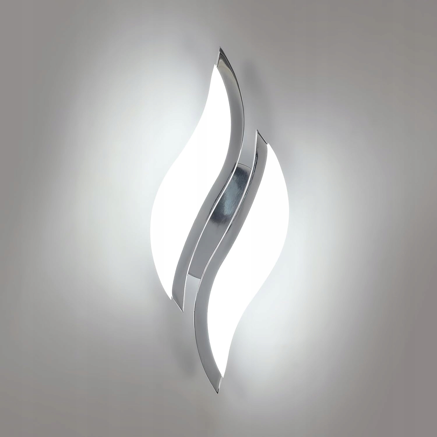 Chromové nástěnné svítidlo Led moderní do obývacího pokoje, chodby 6500K 12W