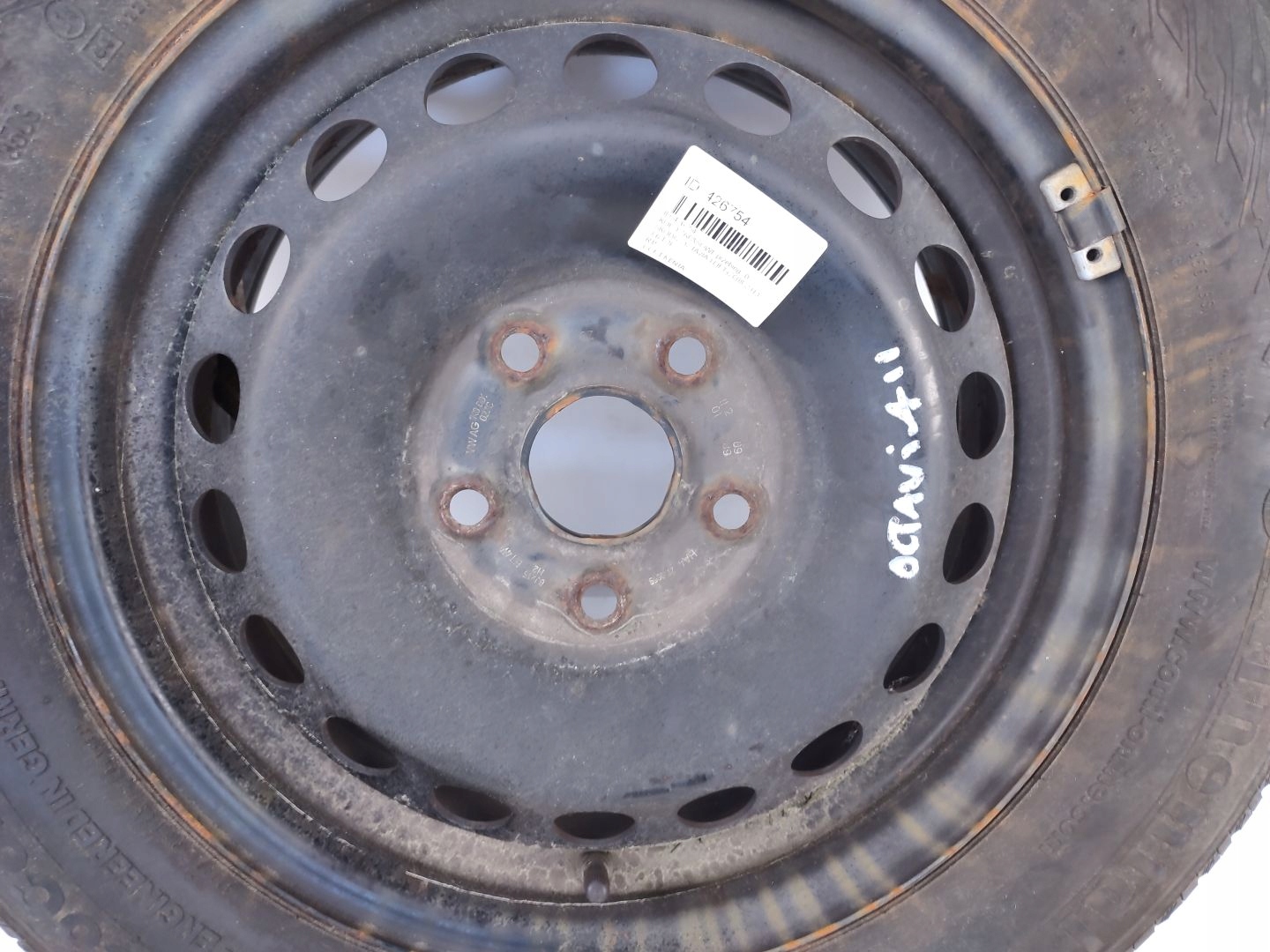 KOŁO ZAPASOWE SKODA OCTAVIA II R15 195/65R 91H Numer katalogowy oryginału 195/65R 91H CONTINENTAL