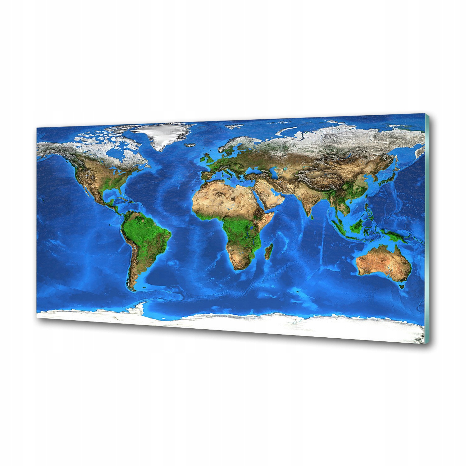 Panel dekor sklo Mapa sveta 100x50 cm Lepidlo