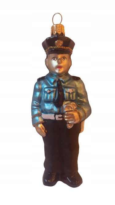 

Bombki Choinkowe Szklane Policjant 13cm
