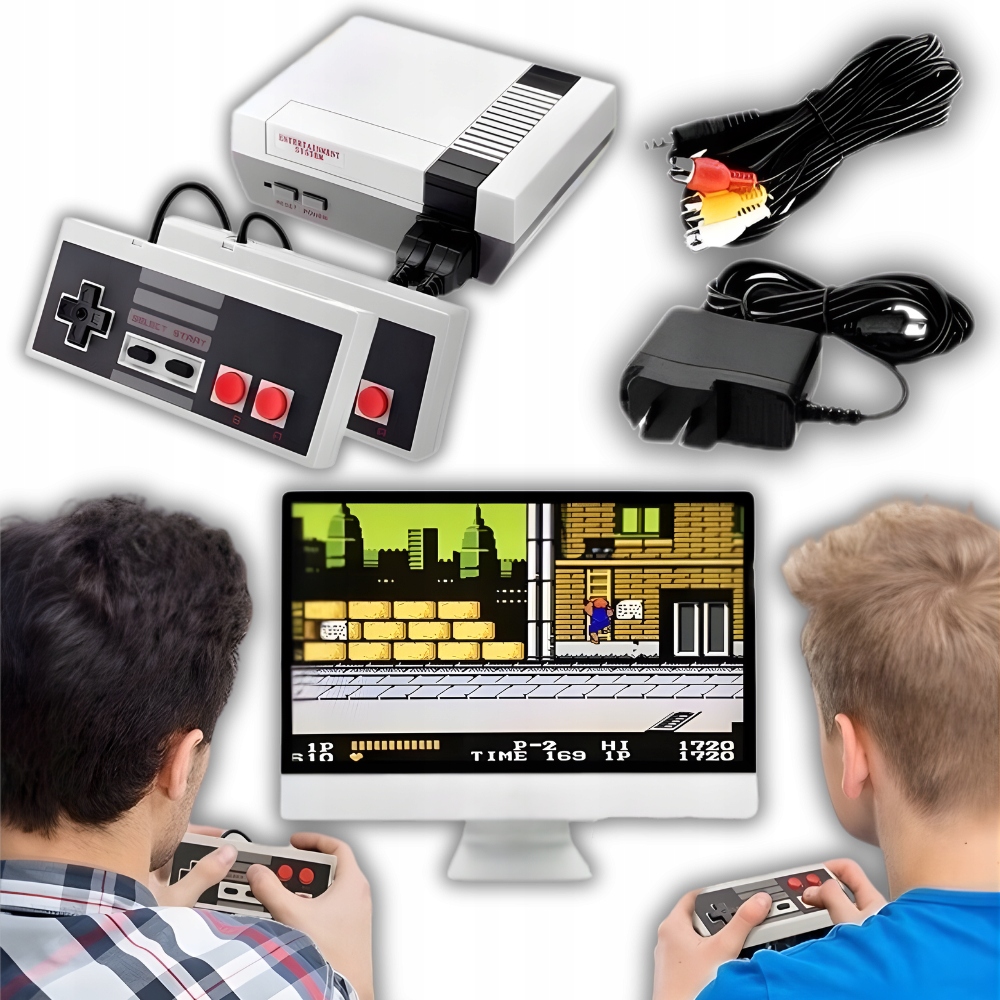 RETRO KONSOLA DO GIER TV 8-BIT 620 GIER 2 PADY MINI
