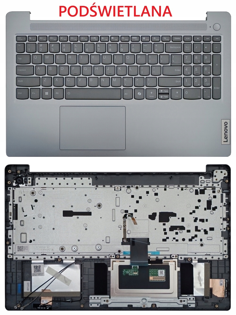 Nový Palmrest Klávesnice Lenovo IdeaPad Slim 3-15IRU9 3-15ITN9 Podsv. Pl