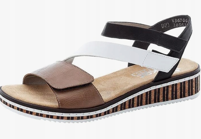 Rieker Dámské Sandály Na Suchý Zip Na Léto 39 J1A