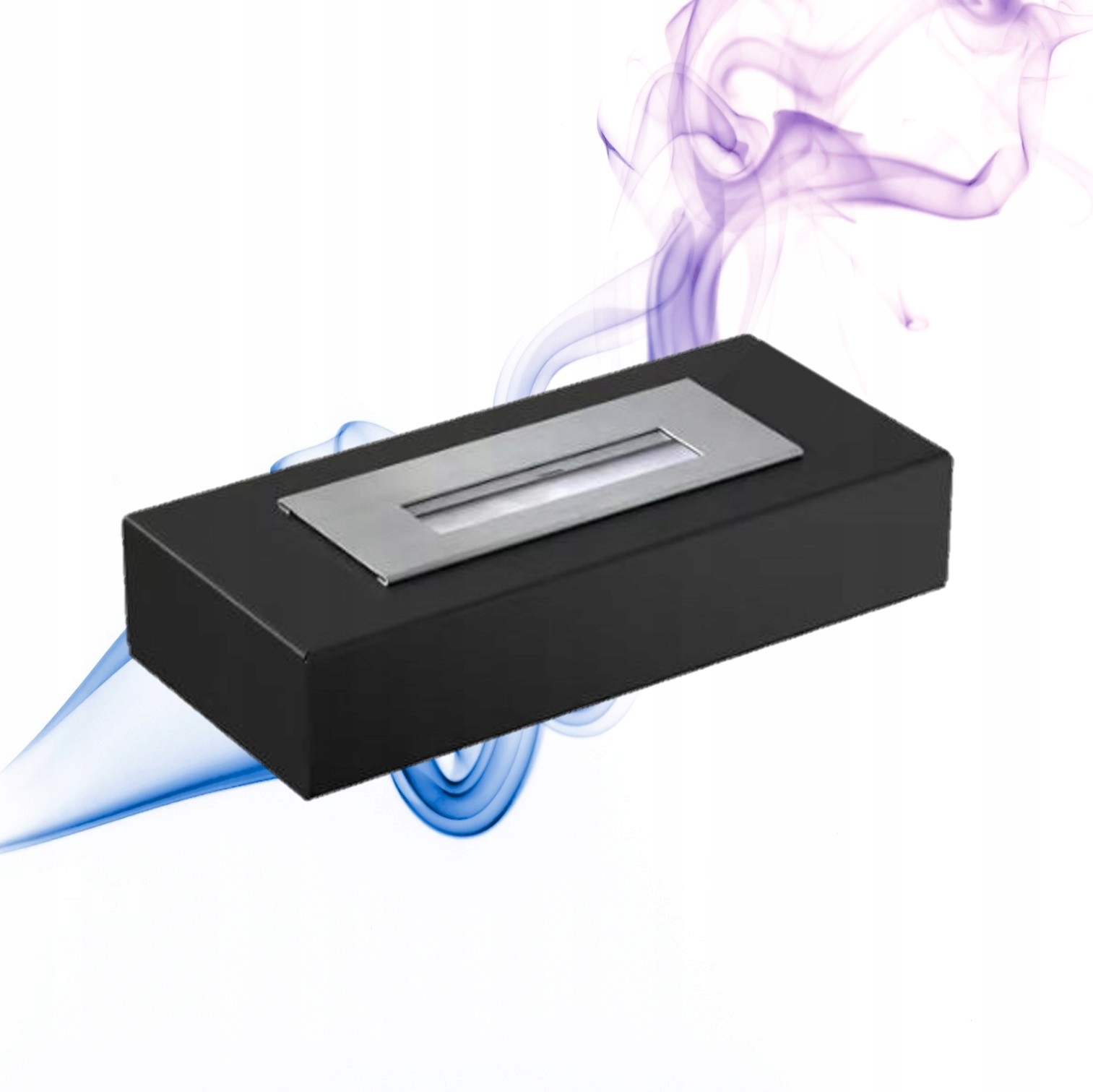 Volně stojící biokrb do ložnice nebo obývacího pokoje India Mini černý