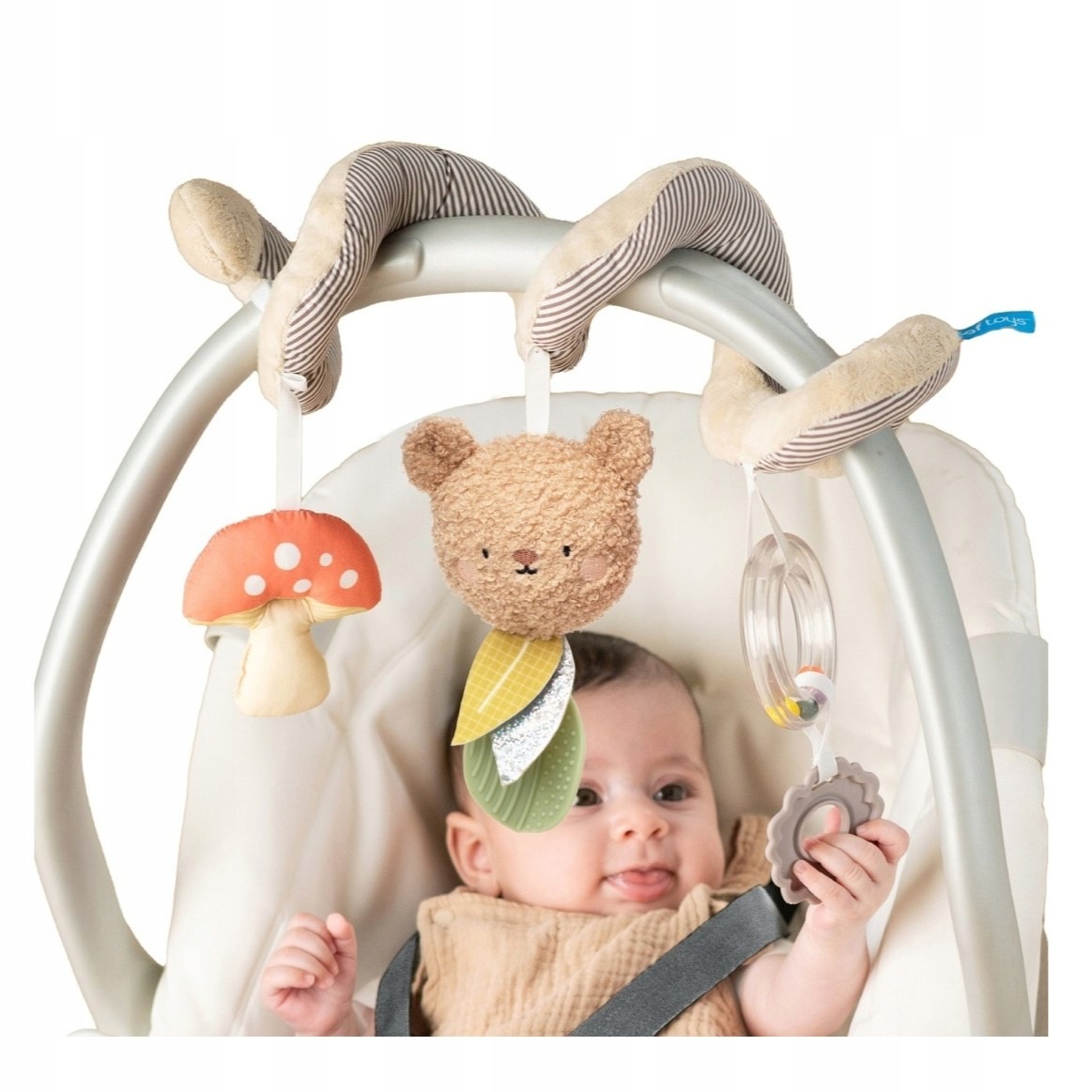 Taf Toys Spirala spiralka zawieszka do wózka fotelika Miś