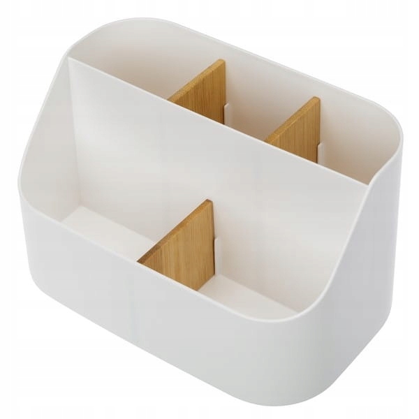 

Pojemnik łazienkowy organizer Verto biały tworzywo