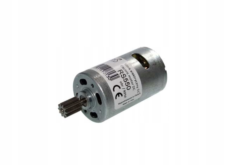 Silnik Pm 550 45W 12V 23 000 Rpm do auta na akumulator (10 zębów)