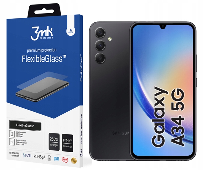 

Szkło FlexibleGlass 3MK do Samsung Galaxy A34 5G