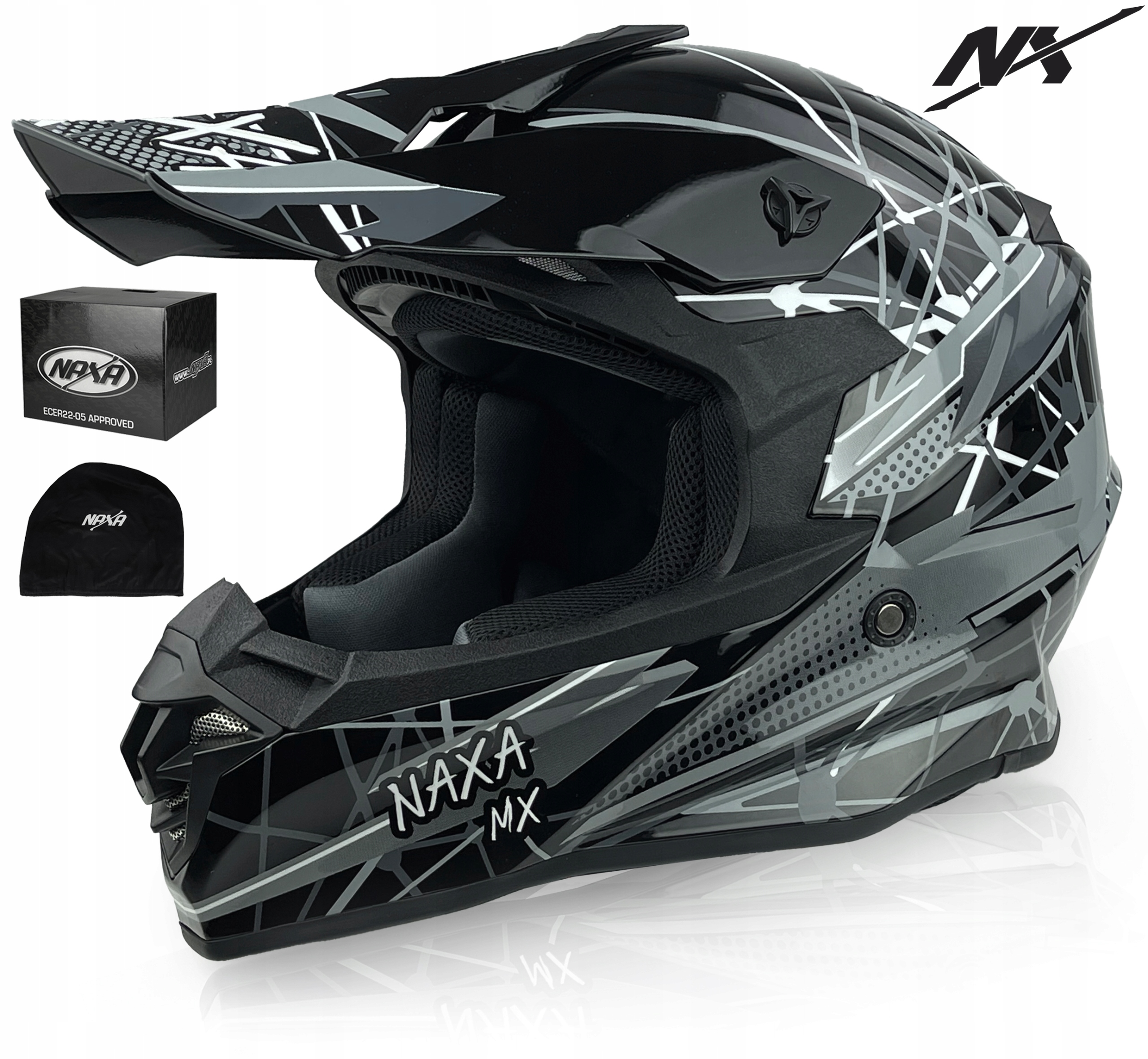 NAXA KASK MOTOCYKLOWY C9/S CROSS OFF-ROAD QUADr.XL