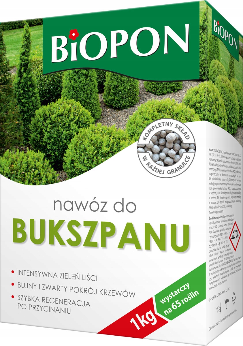 

Nawóz Do Bukszpanu Bukszpanów 1kg Biopon granulat