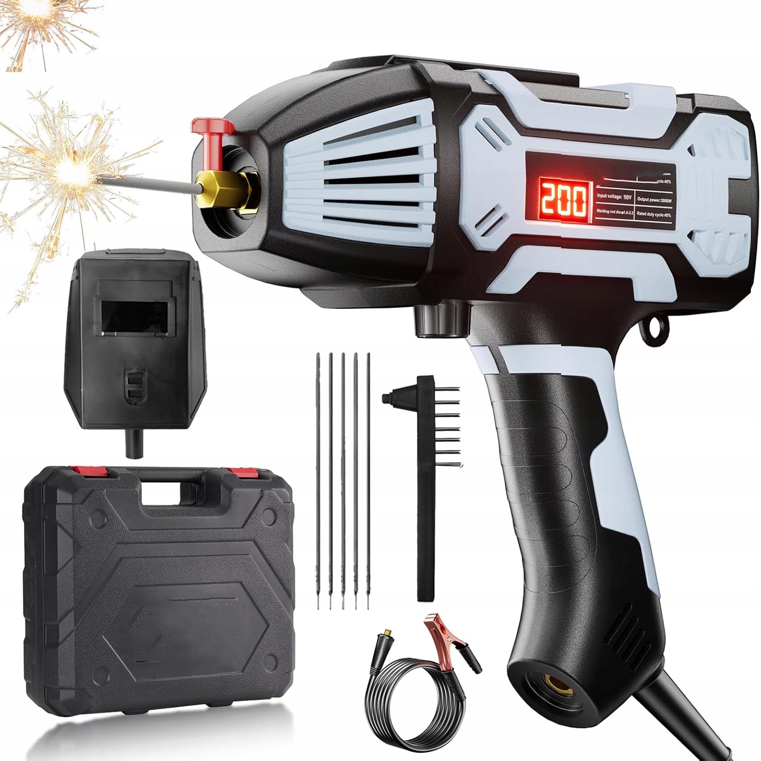 Ruční elektrická svářečka 3000W Invertorová mobilní svářečka Lehká 250A