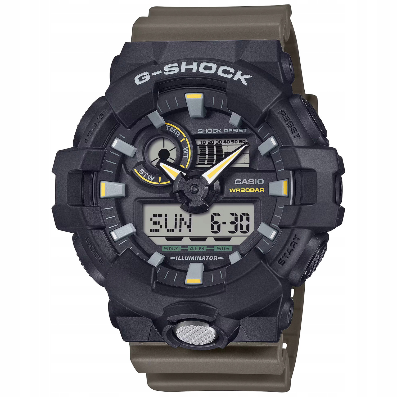 Casio G-Shock GA-710TU-1A3ER 200 m Hnědý