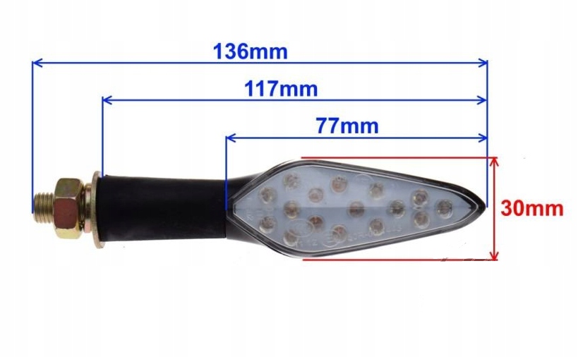 KIERUNKOWSKAZ PRZÓD LEWY DO ROMET CRS50 125 Dopasowanie do pojazdu produkt uniwersalny