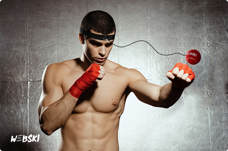 PIŁKA REFLEKSOWA Z OPASKĄ NA GŁOWĘ REFLEX BALL Model Reflex Ball