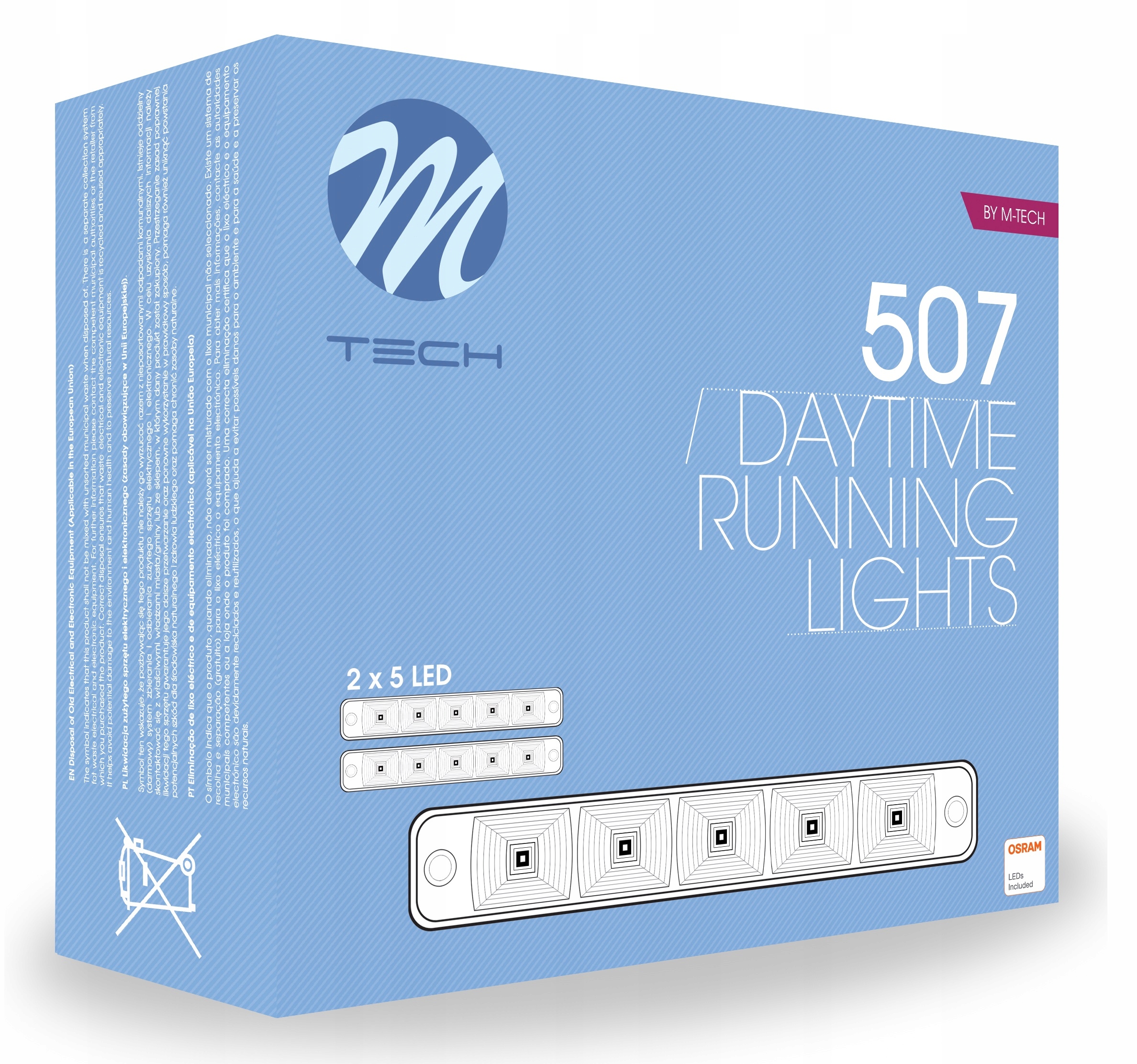 M Tech swiatla do jazdy dziennej LED LDO507 OSRAM EAN 5901508528155